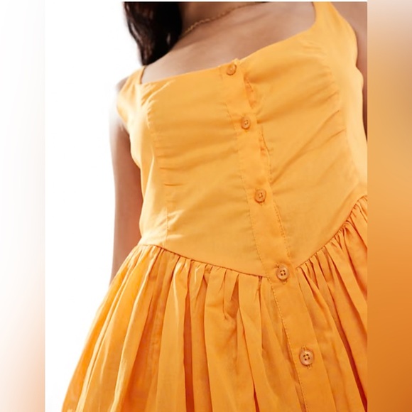 ASOS Vibrant Orange Mini Dress - Picture 3 of 7